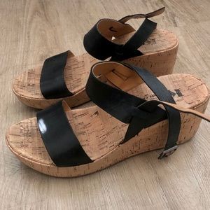 Kork-Ease Austin Black Sandal Size 7